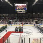 Sept. 21, 2018 - The scene at the Jean-Daigle Centre during the presentations of the "We Play For Them" banner.