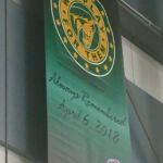 Sept 13, 2018 - The Pictou County Weeks Crushers opened the MHL season at home with the presentation of the 'We Play For Them" banner in honour of the Humboldt Broncos, which now hangs inside the Pictou County Wellness Centre.